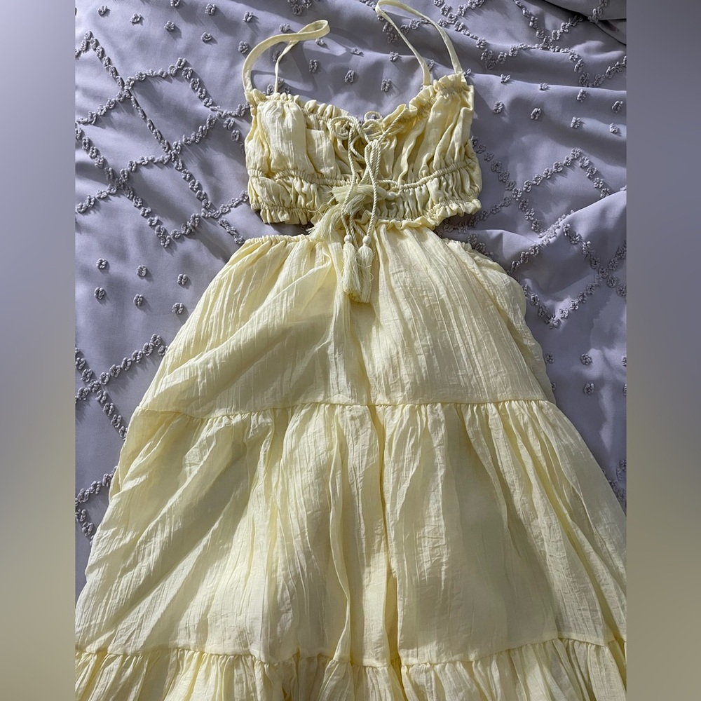 Summer Boho Yellow Sundress - Picture 4 of 4